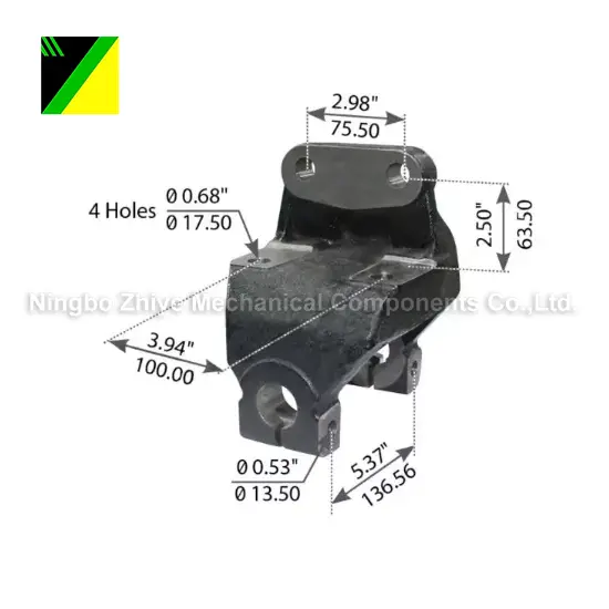 Parte dianteira do gancho da carcaça de investimento da espuma perdida do ferro dúctil